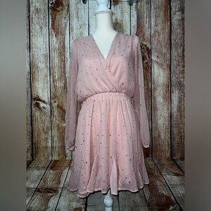 Altar’d State Pink sheer dress Size Large